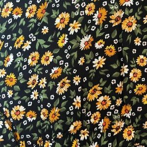 Wonder Nation Black Floral Jumpsuit